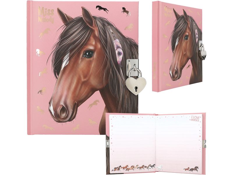 Depesche Journal intime Mlle Melody avec serrure, 192 pages