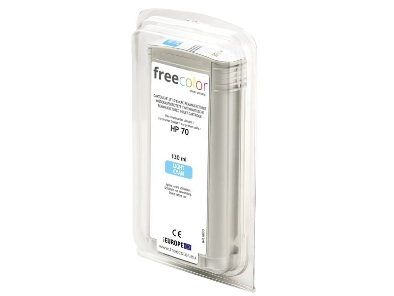 Freecolor Encre HP 70 Light Cyan