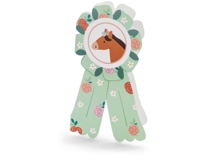 Partydeco Carte d’invitation Cheval 6 pièces