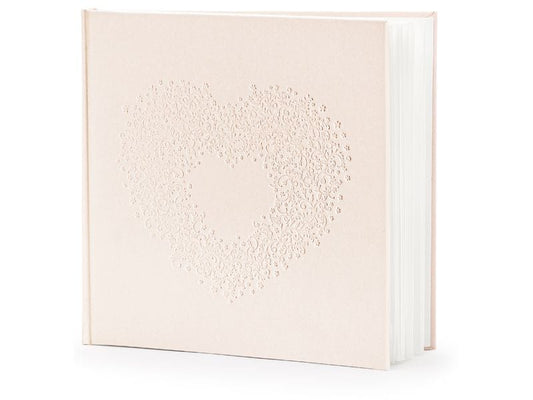 Partydeco Livre d’or cœur, Rose