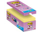 Post-it Fiche de bloc-notes Super Sticky 16 blocs, 7,6 cm x 7,6 cm, Jaune