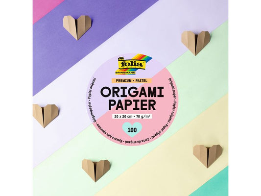 Folia Feuilles origami 20 x 20 cm, pastel