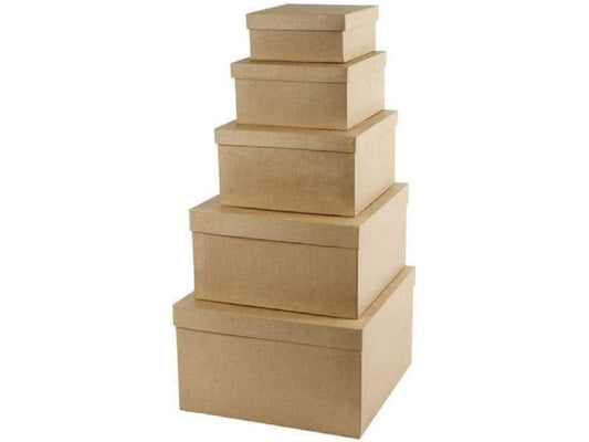 Creativ Company Boîte en carton 5 pièces