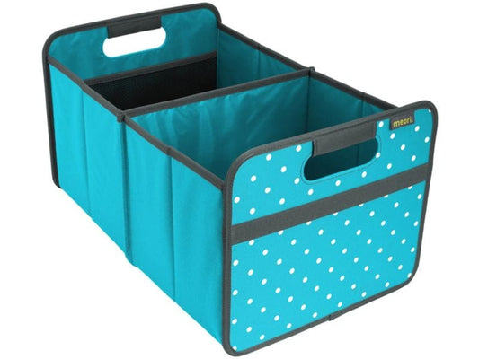 meori Boîte pliante Classic Dot L Bleu azur