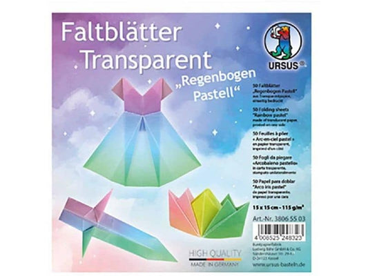 URSUS Feuilles origami Rainbow 50 feuilles