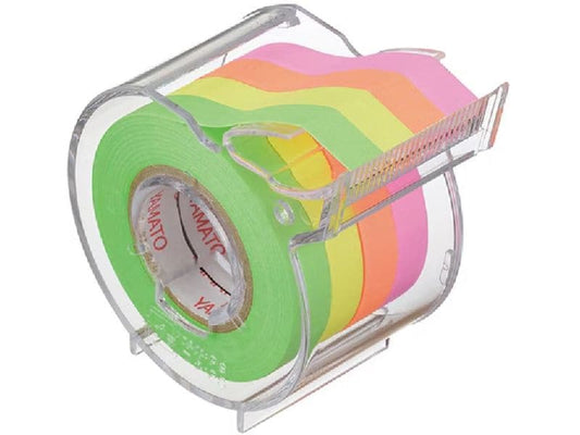 NT Cutter Distributeur à feuillets adhésif Yamato 7 mm x 10 m, 4 couleurs