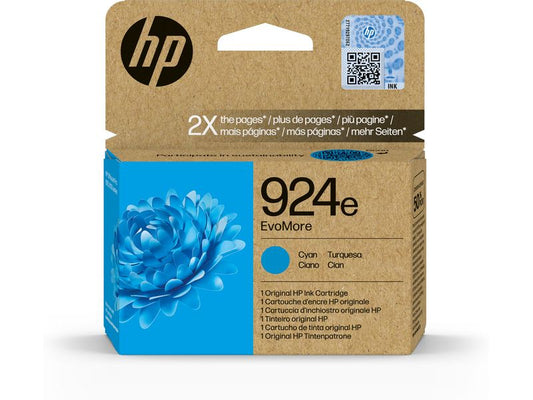 HP Encre N° 924e (4K0U7NE) Cyan