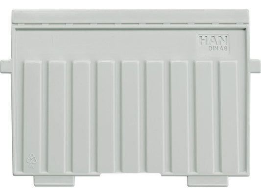 HAN Boîte à fiches Plaque d'appui transversale A6, Gris