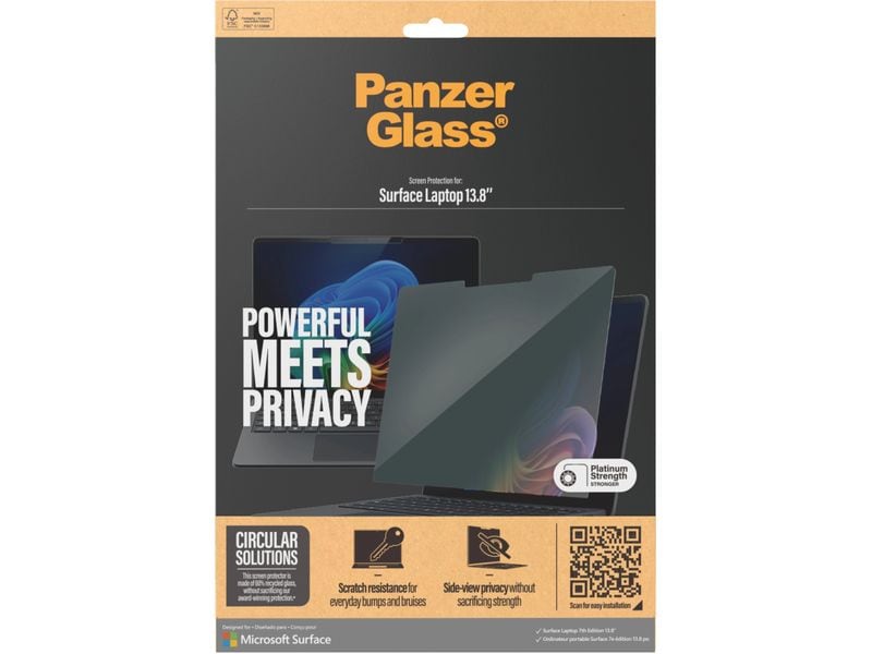 Panzerglass Ultra Wide Fit Privacy Surface Laptop 7. Edition 13.8"