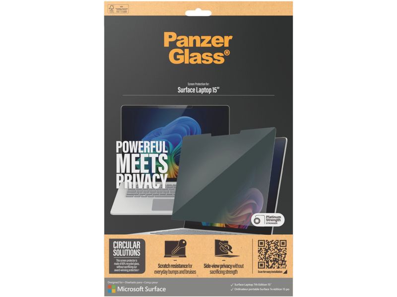 Panzerglass Ultra Wide Fit Privacy Surface Laptop 7. Edition 15"