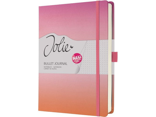 Jolie Bloc-notes Journal HC A5, Pois Règle, Gradient Sunset