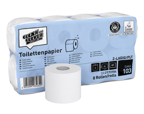 CLEAN and CLEVER papier toilette petits rouleaux SMA 103