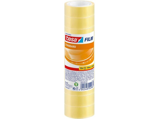 tesa Ruban adhésif Standard 10 rouleaux, 10m x 15 mm
