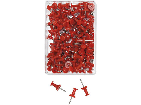 WEDO Punaise 9 mm Rouge, 100 pièces