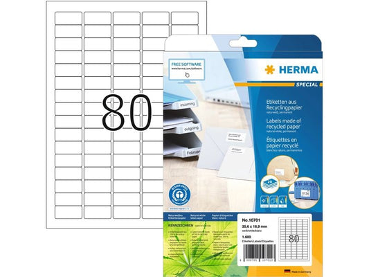 HERMA Étiquettes universelles 35.6 x 16.9 mm, 20 feuille