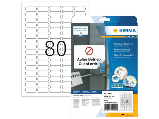 HERMA Etiquettes de prix 10002 35.6 x 16.9 mm