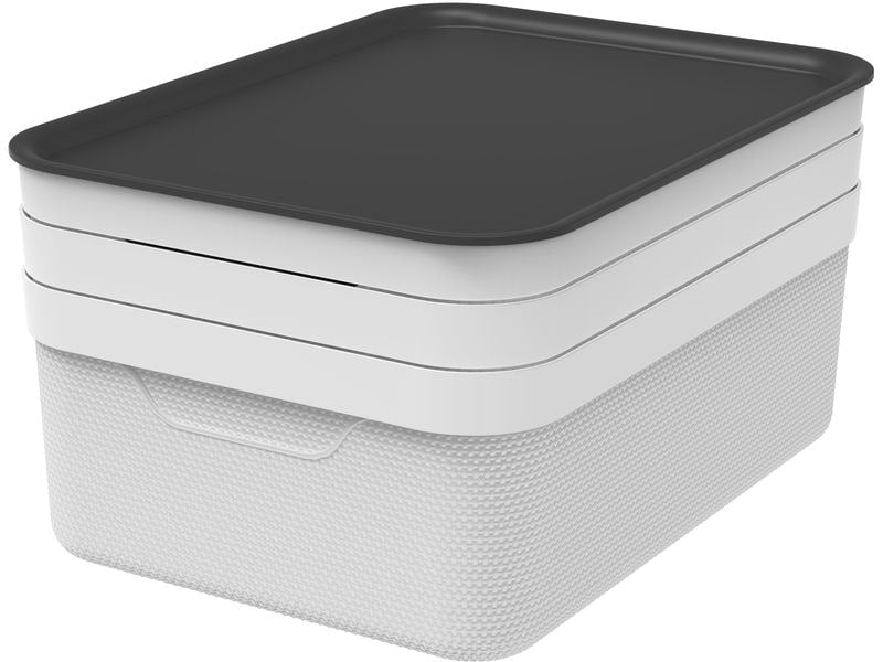 Rotho Boîte de rangement JIVE Blanc de laine