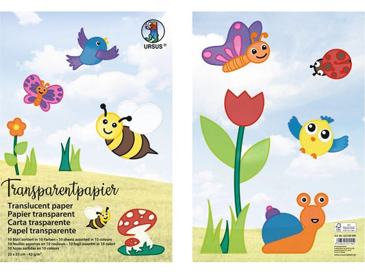 URSUS Papier transparent Papier cerf-volant 42 g/m2 20 x 30 cm