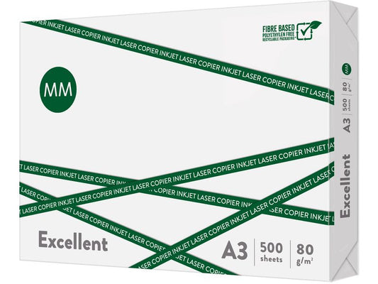 360 Papier pour photocopie Excellent A3, Extra-blanc, 80 g/m², 500 Feuille