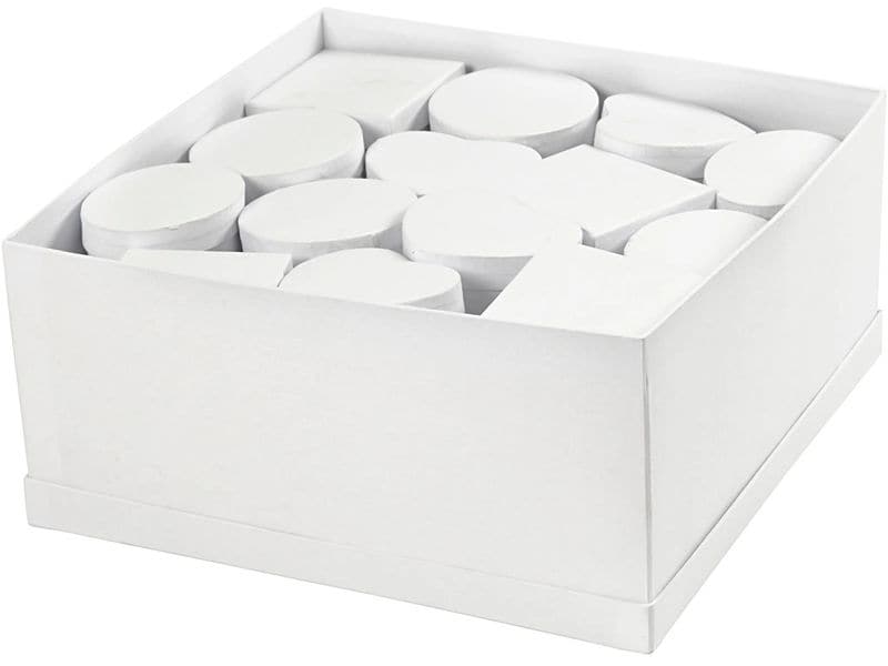 Creativ Company Boîte en carton 27 Pièce/s, Blanc