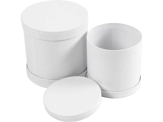 Creativ Company Boîte en carton 2 Pièce/s, Blanc