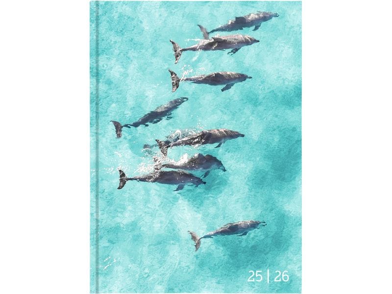 Biella Agenda des élèves Mydiary Animal 25/26 FSC, 1T/1S, 12 x 16.5 cm