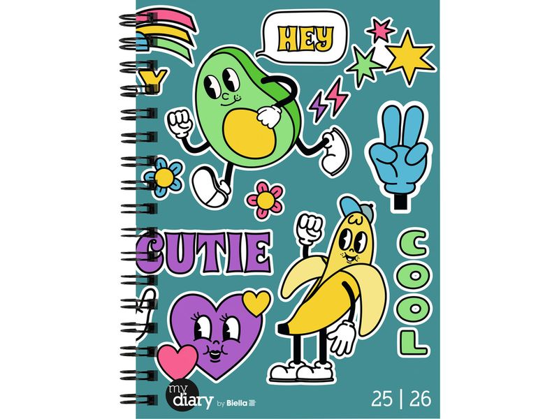 Biella Agenda des élèves Mydiary BD 25/26 FSC, 3½T/1S, 12 x 16.5 cm