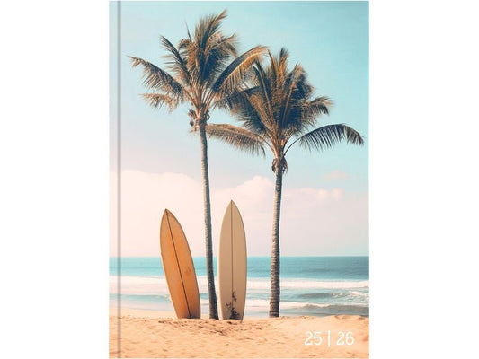 Biella Agenda des élèves Mydiary Beach 25/26 FSC, 1T/1S, 12 x 16.5 cm