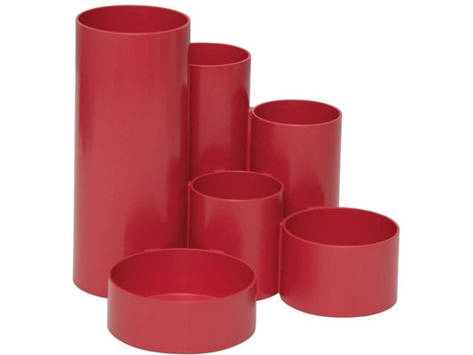 Maul Pot à crayons MAULtubo Recycling Rouge