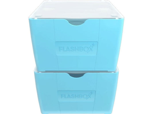 Oxford Boîte à fiches 17.3 x 14.5 cm, Bleu clair