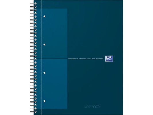 Oxford Bloc-notes A4, À carreaux, Turquoise foncé