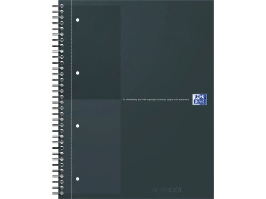 Oxford Bloc-notes A4, À lignes, Noir