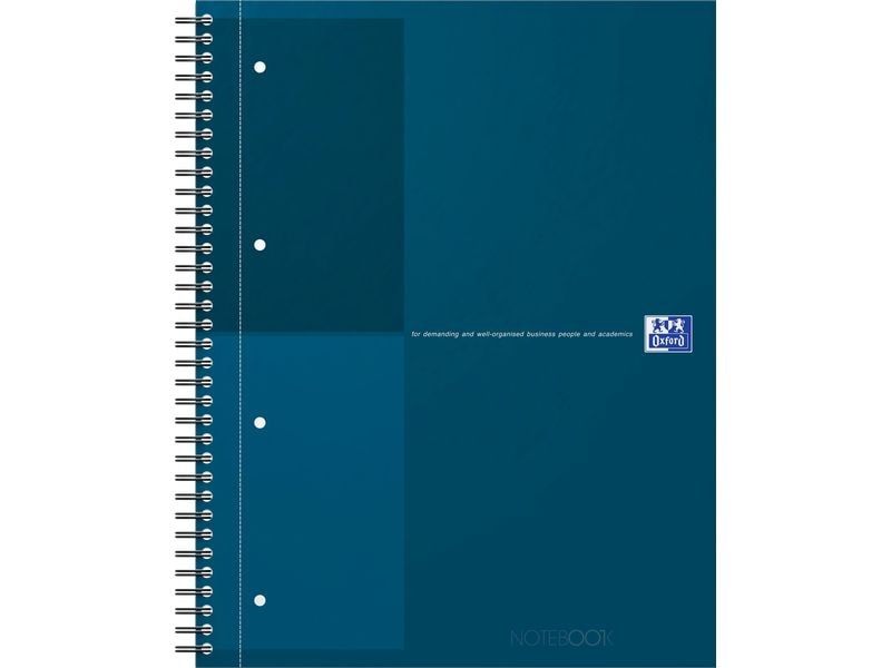 Oxford Bloc-notes A4, À lignes, Turquoise foncé