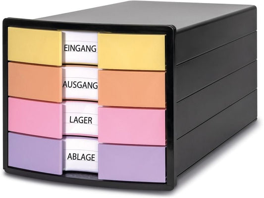 HAN Boîte à tiroirs IMPULS Noir / Pastel