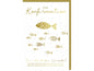 Braun + Company Carte de félicitations Poissons 11.5 x 17 cm