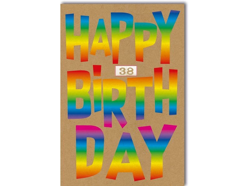 Braun + Company Carte de félicitations Joyeux anniversaire 38 11.5 x 17 cm