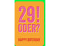 Braun + Company Carte de félicitations Joyeux anniversaire 29 11.5 x 17 cm