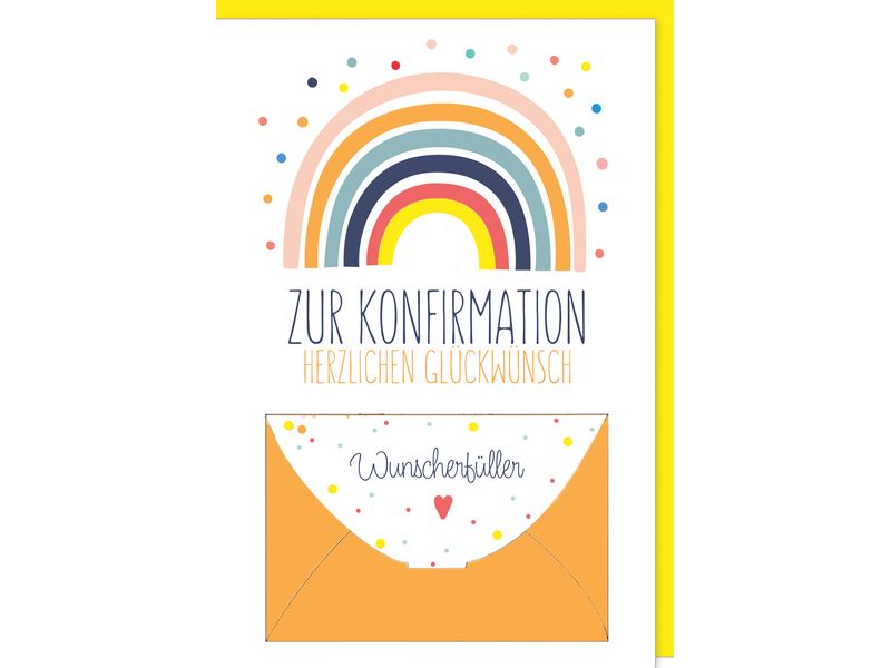 Braun + Company Carte de félicitations Arc-en-ciel 11.5 x 17 cm