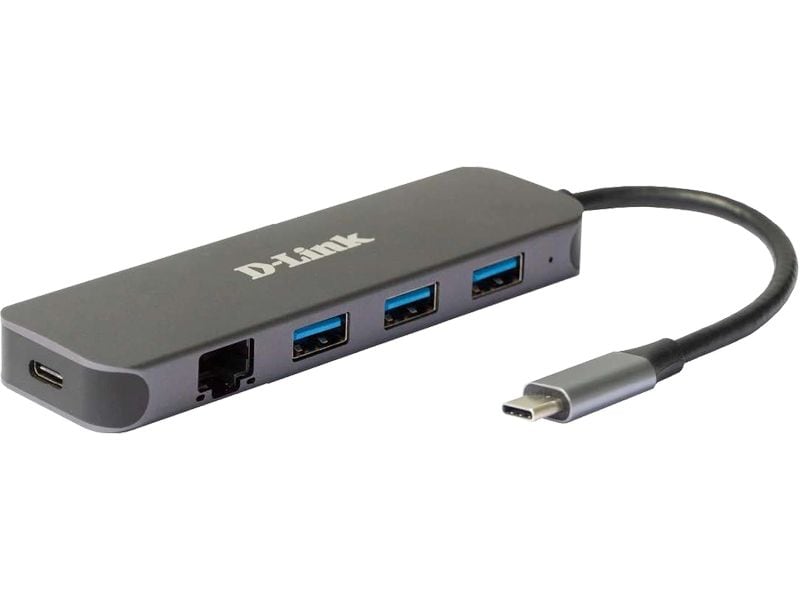 D-Link Station d'accueil DUB-2334 Hub USB-C USB Typ-A/USB type C