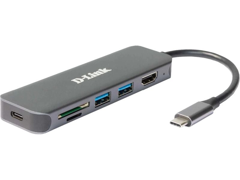 D-Link DUB-2327 Hub USB-C USB Typ-A/USB type C