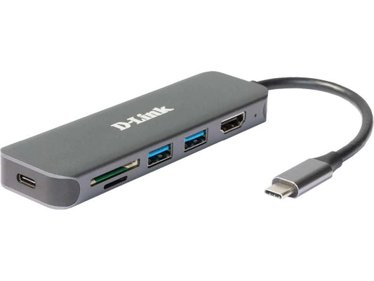 D-Link DUB-2327 Hub USB-C USB Typ-A/USB type C