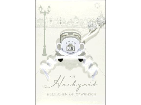 ABC Carte de voeux de mariage 12.5 x 17.6 cm
