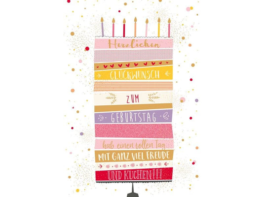 ABC Carte de vœux d'anniversaire A4