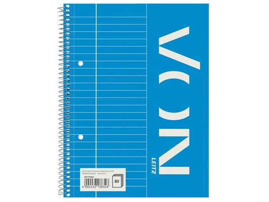 VON Bloc-notes A5 ligné, 80 feuilles, bleu, 5 pièces