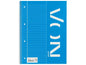 VON Bloc-notes A4 ligné, 80 feuilles, bleu, 5 pièces