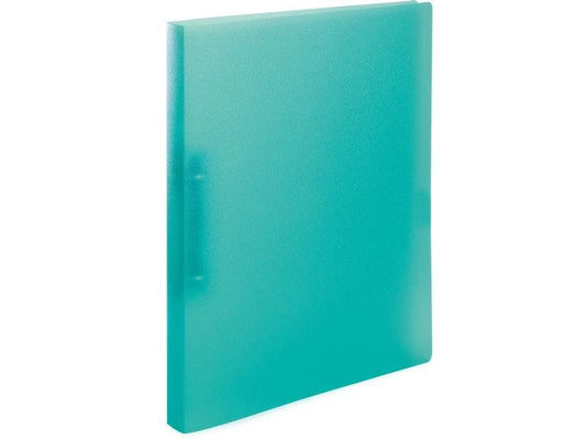 HERMA Classeur à anneaux A4 translucide turquoise Mécanisme d'anneau 2D