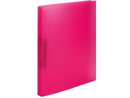 HERMA Classeur à anneaux A4 rose translucide Mécanisme d'anneau 2D