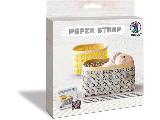 URSUS Papier de bricolage Kamihimo 15 mm x 15 m, blanc