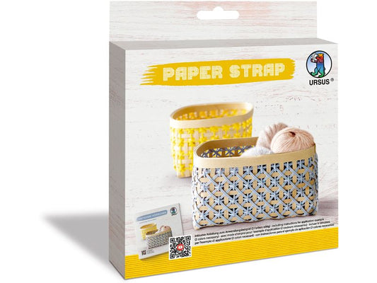 URSUS Papier de bricolage Kamihimo 15 mm x 15 m, jaune