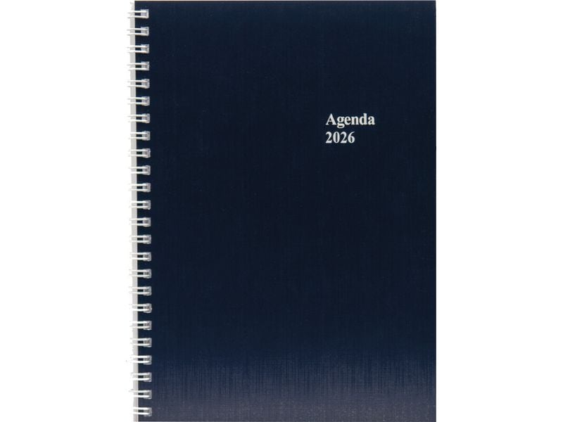 Simplex Agenda hebdomadaire 14.8 x 20.8 cm, 2026, Bleu